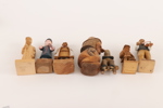 Träskurna figurer 7st