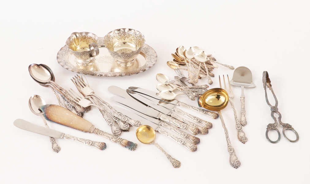 Bestickservisdelar, "Amsterdam", nysilver