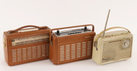 Radioapparater 3st, 1950/60-tal