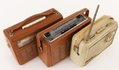 Radioapparater 3st, 1950/60-tal