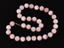Halsband med rosenkvarts