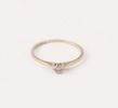Enstensring i 18k vitguld