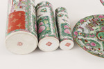 Porslin 6 delar, Kanton, Kina, 1900-tal