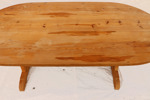 Bockbord, 1900-tal, med skiva tillverkad av antika delar