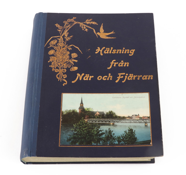 Vykortsalbum, mestadels 1900-talets början