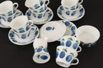 Kaffeservis, "Prunus", Stig Lindberg för Gustavsberg