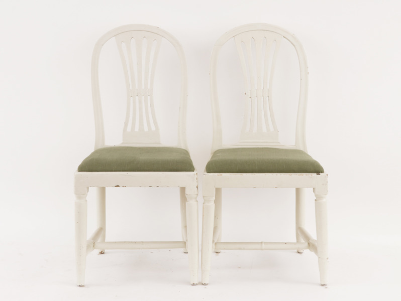 Stolar ett par, gustavianska provinsarbeten, 1800-tal