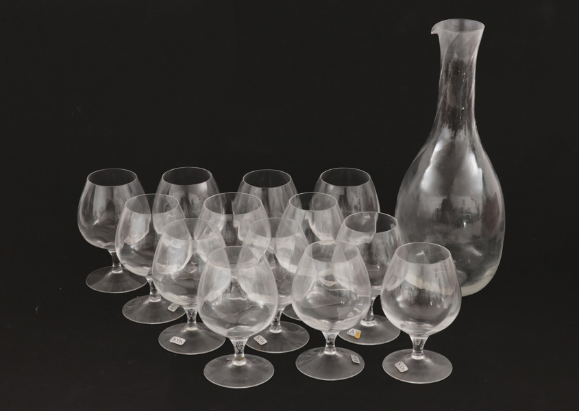 Glas 14 delar, "Chateau", Bertil Vallien för Kosta Boda
