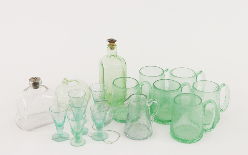Glas 17 delar, Stockholms Glasbruk