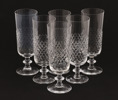 Champagneglas 6st, "Diamant", Vicke Lindstrand för Kosta