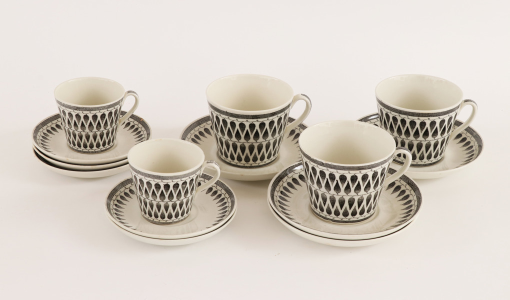 Te- och kaffeservisdelar, "Lillemor", Arthur Percy för Gefle