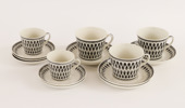 Te- och kaffeservisdelar, "Lillemor", Arthur Percy för Gefle