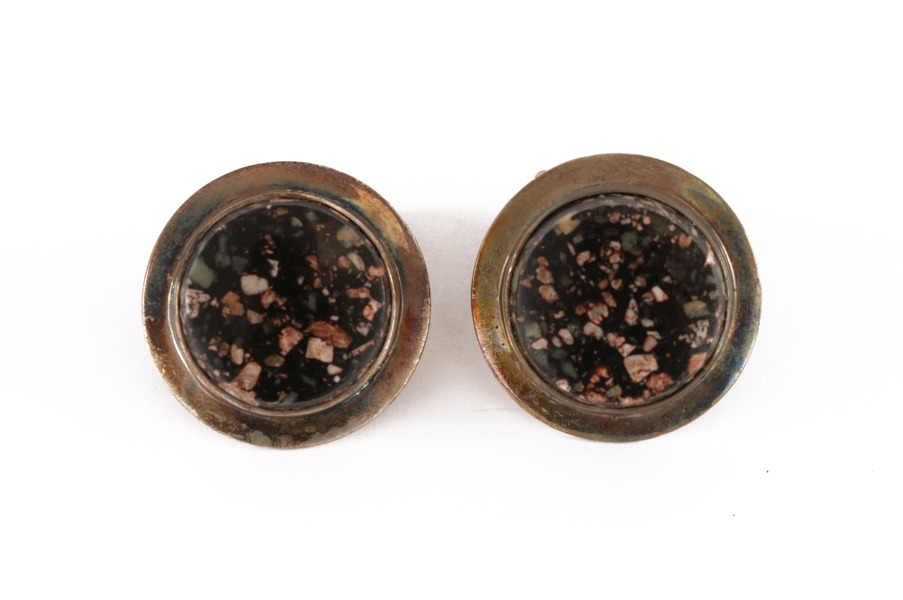 Manschettknappar ett par, silver, 1968