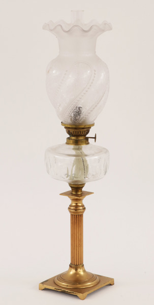 Bordsfotogenlampa, Skultuna, no.44, omkring år 1900