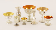 Kvicksilverfolierat glas 8 delar, 18/1900-tal