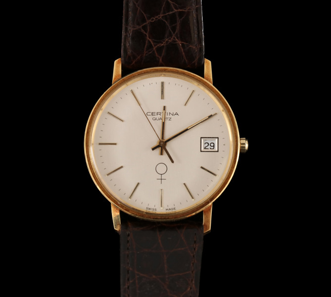 Herrarmbandsur i 18k, Certina, 