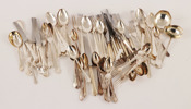 Bestickservisdelar, "Chippendale", nysilver, GAB, Stockholm
