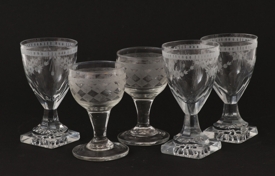 Glas 5st, empire, 1800-talets början