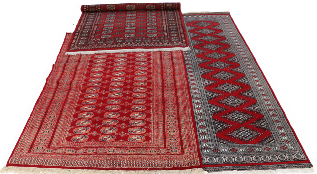 Handknutna mattor 3st, orientaliska