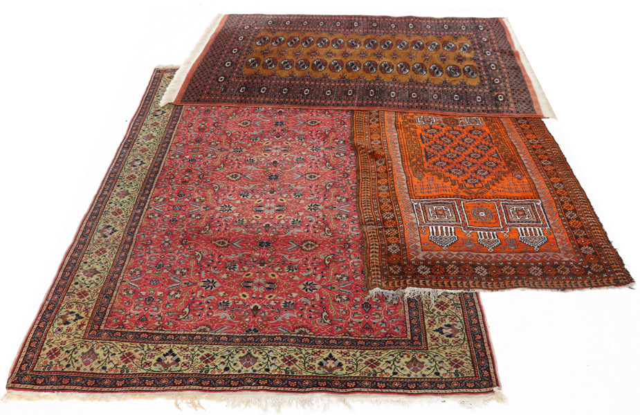 Handknutna mattor 3st, orientaliska