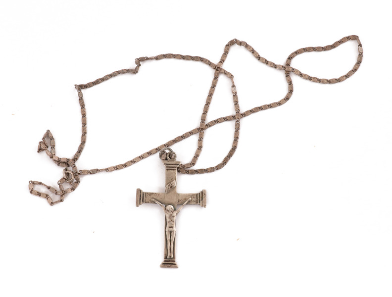 Halsband med hänge, silver