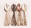 Kaffeskedar 12st, silver, "Slottsbarock", C.G.Hallberg