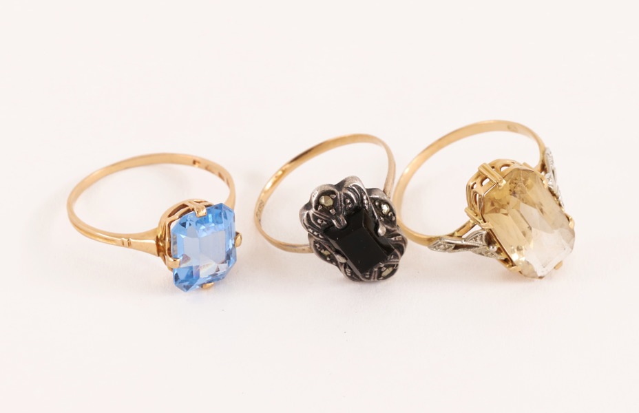 Ringar 3st, 18k