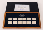 Plaketter 12st, sterlingsilver, Volvo, 1927-1977