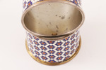 Servettringar ett par, silver, Ryssland, omkring år 1900