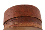 Svepask, allmoge, daterad 1696