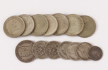 Svenska silvermynt 14st