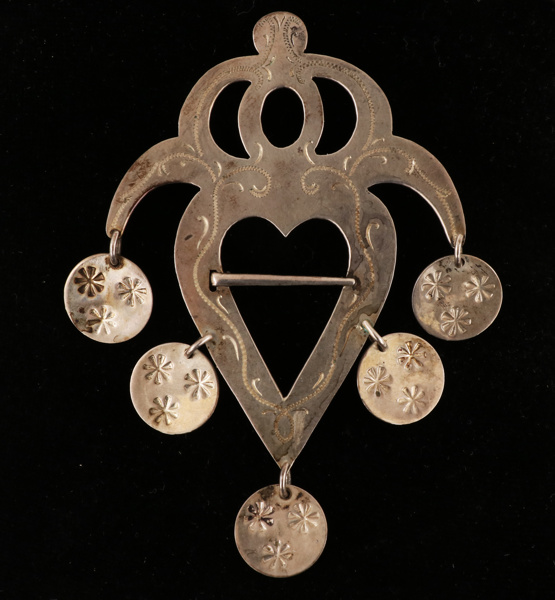 Dräktbrosch i silver, 1960