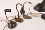 Lampfötter/lampor 5 delar, 1900-talets första hälft