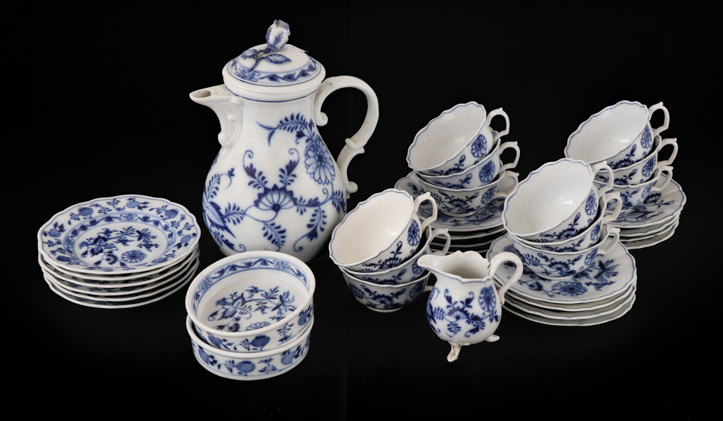 Kaffeservis, "Lökmönstret", Meissen, Tyskland