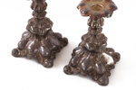Ljusstakar ett par, sterlingsilver/silver, barockstil, C.G.Hallberg