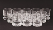 Whiskeyglas 12st, "Prince", Göran Wärff för Kosta 