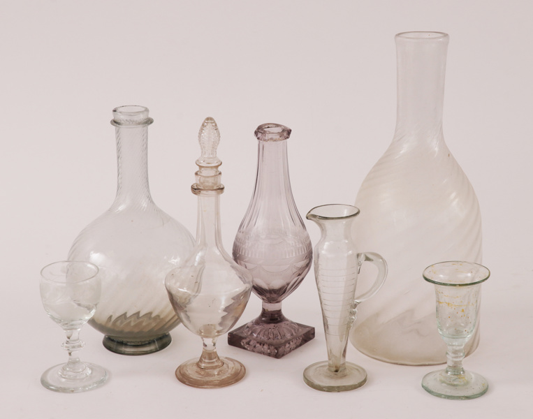 Glas 7 delar, 1800-tal