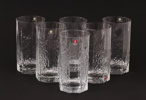 Grogglas 6st, "Kalinka", Iittala