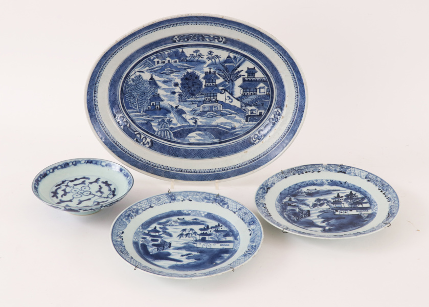 Porslin 4 delar, Kina, 17/1800-tal