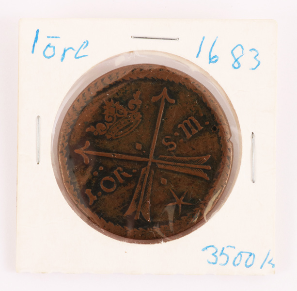 Mynt, 1 ör silfmynt, Karl XI, 1683