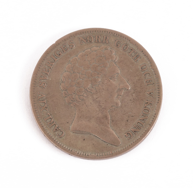 Mynt, 1 riksdaler specie, Karl XIV Johan, 1839