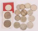 Jubileums- och värdemynt 15st, silver, Sverige