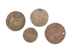 Mynt 4st, Sverige, 16/1700-tal