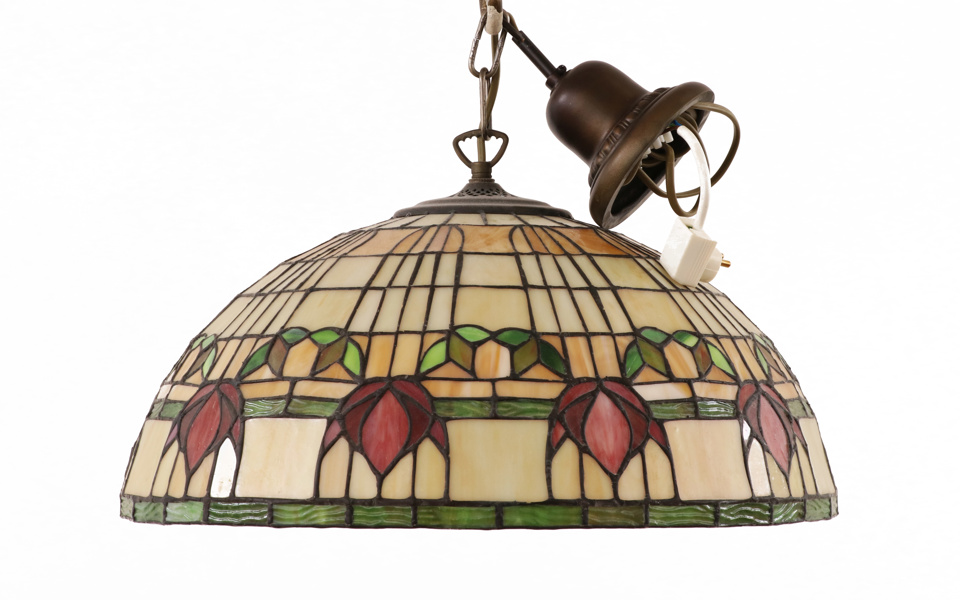 Taklampa, Tiffany-stil, 1900-talets slut