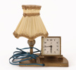 Bordsur med lampa, omkring 1900-talets mitt