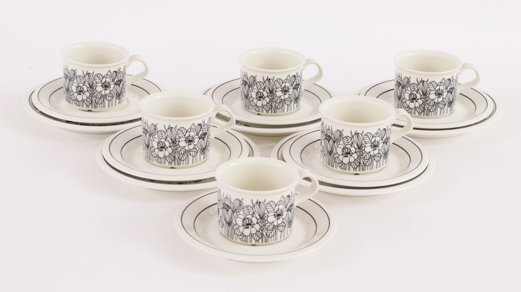 Kaffeservisdelar, "Krokus", Esteri Tomula för Arabia