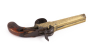 Dubbelpipig slaglåspistol, 1800-tal