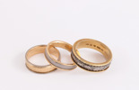Ringar 3st, 18k