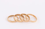 Ringar 4st, 18k