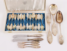 Bestickservisdelar 20st, silver, "Tornedal"